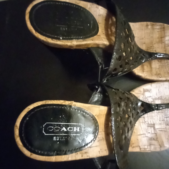 ☀ Coach Leather Sandals 👡 - Picture 3 of 6